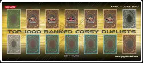 COSSY Top 1000 Duelists April - June 2010 Playmat